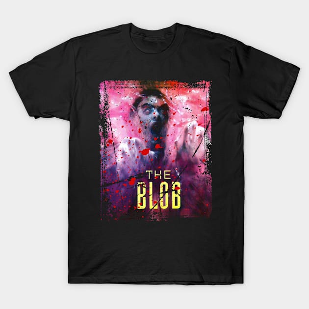 The Blob Strikes Back Classic Horror Genre Tee For Monster Movie Lovers T-Shirt by Zombie green